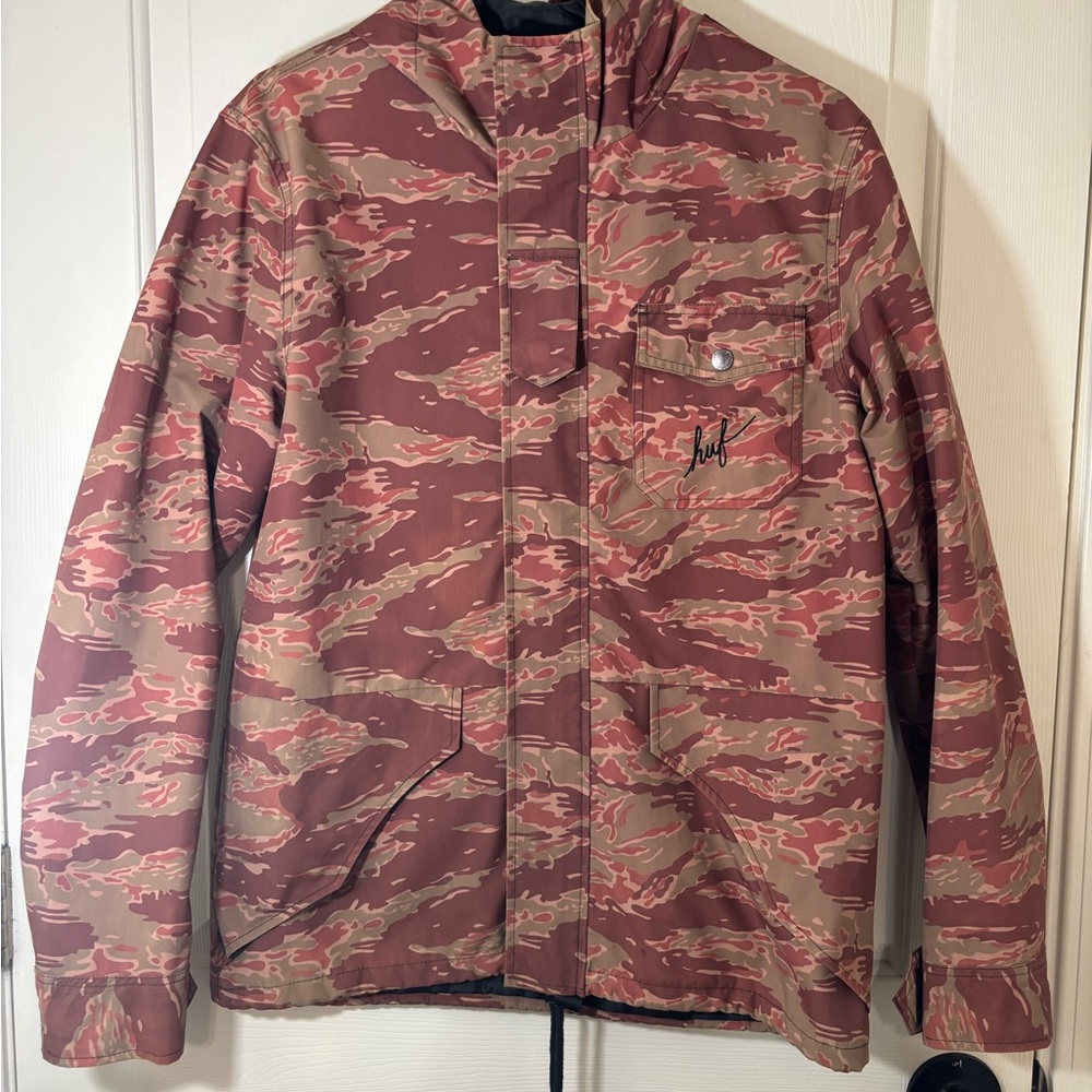 Men's Camouflage HUF Hooded Jacket VINTAGE